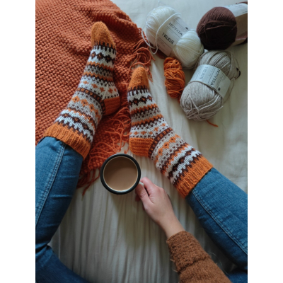 Autumn Glow Socks ohje, FIN