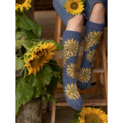 Villasukkia ja värssyjä Auringonkukka ohje, FIN