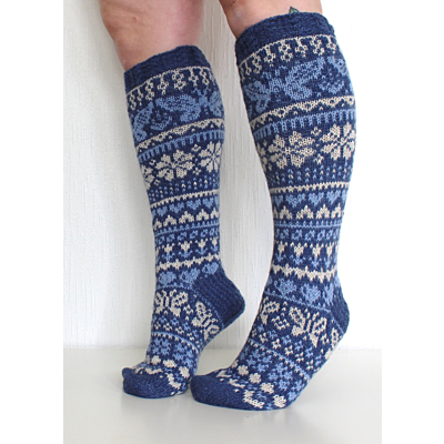 Ystävänpäiväsukat 2022 ohje, FIN