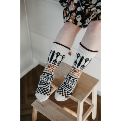 Bon appetit kirjoneulesukat ohje, FIN