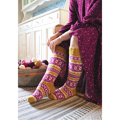 Elina-sukat ohje, FIN