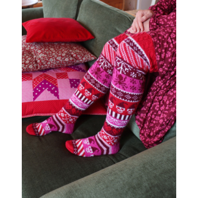 Joulu-Kepposet -sukat ohje, FIN