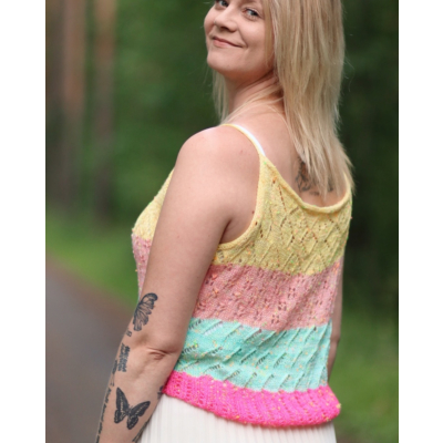 Tuttifrutti-toppi ohje, FIN