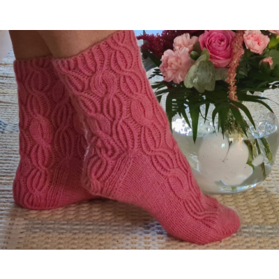 Sadepäivän ilo -sukat ohje, FIN