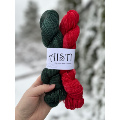 Aisti 4ply Sock, 100 g / 400 m, Christmas Treat (2 x 50 g)