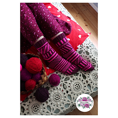 Polkka-sukat ohje, FIN