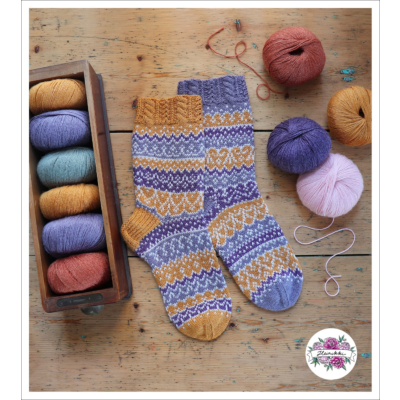 Runotytön sukat ohje, FIN