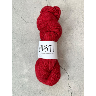 Aisti Sparkly 4ply Sock, 100 g / 400 m, Blood