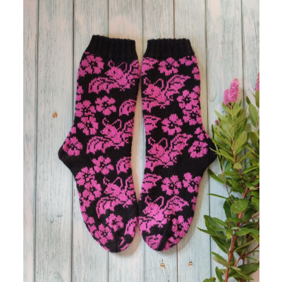 Bats & Phlox pattern, ENG