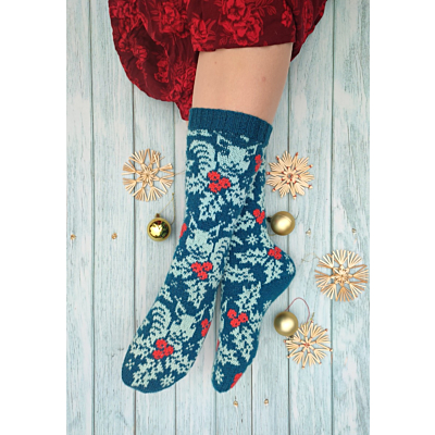 Squirrels & Hollies pattern, ENG