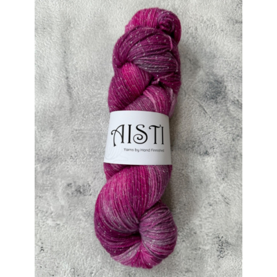 Aisti Sparkly 4ply Sock, 100 g / 400 m, Dragon Fruit