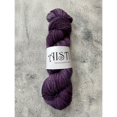 Aisti Sparkly 4ply Sock, 100 g / 400 m, Plum