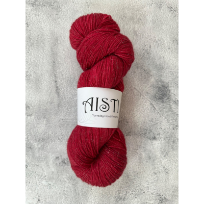 Aisti Sparkly 4ply Sock, 100 g / 400 m, Pomegranade