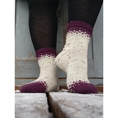 Kuura-sukat by Helena ohje, FIN