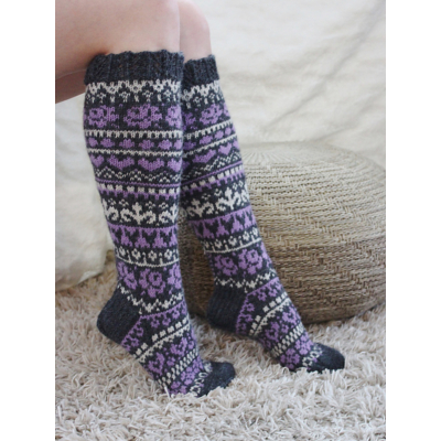 Ystävänpäiväsukat 2023 ohje, FIN